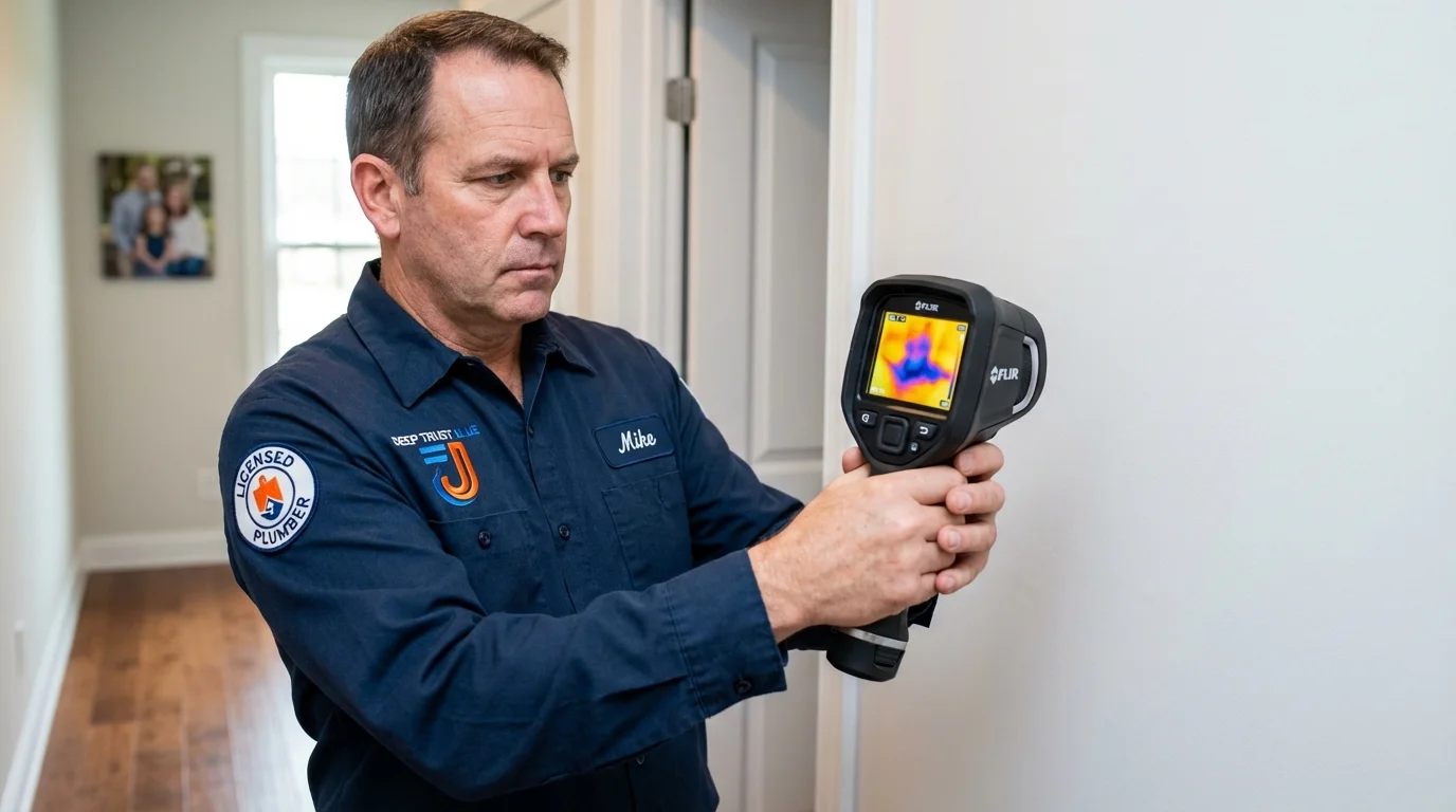 Thermal imaging leak detection by Johns Plumbing LLC in Kirtland